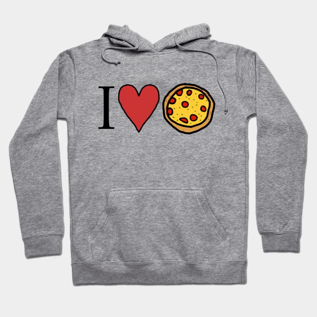 I Love Eating Pizza Hoodie by ellenhenryart